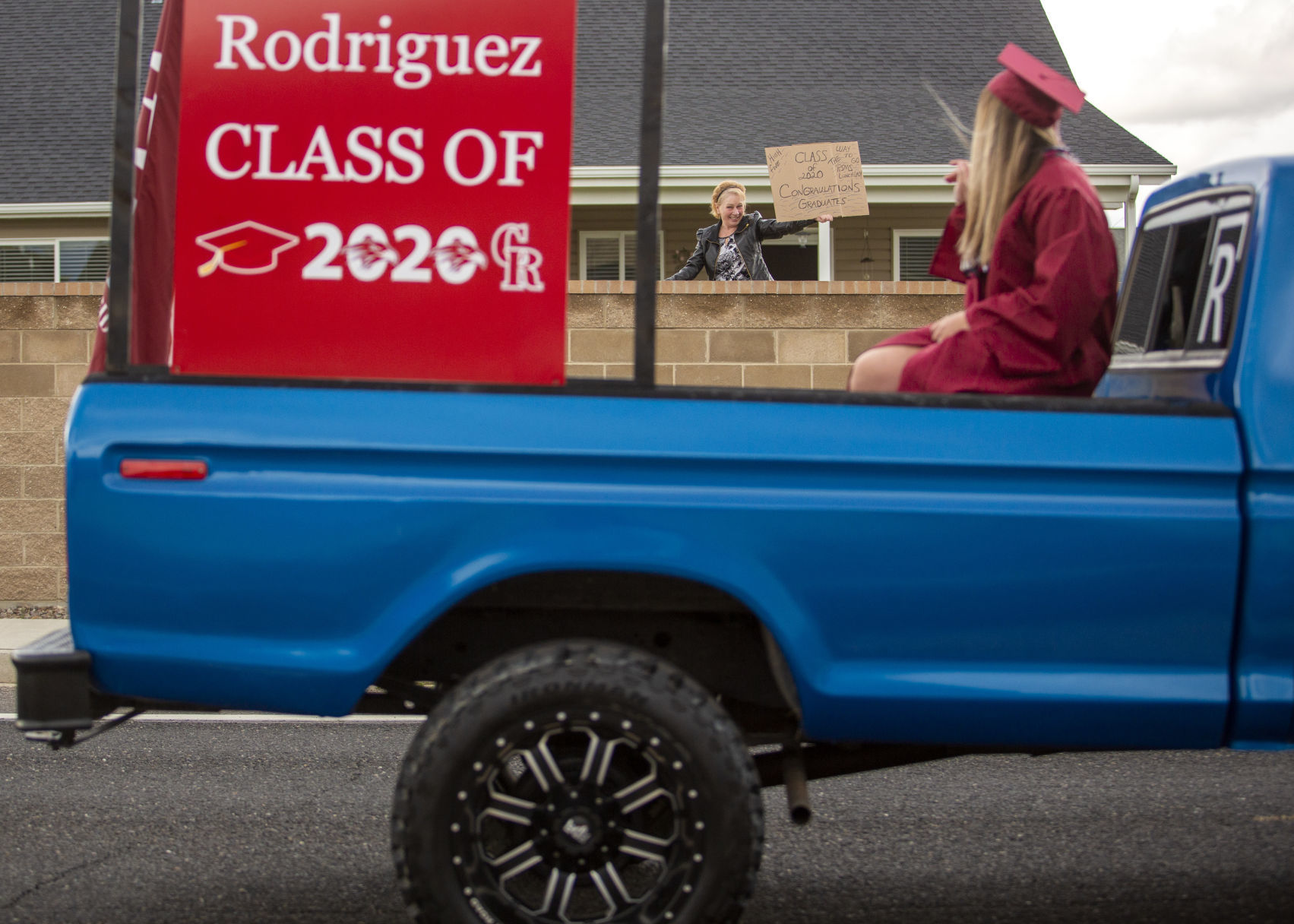Canyon Ridge seniors honored in graduation parade